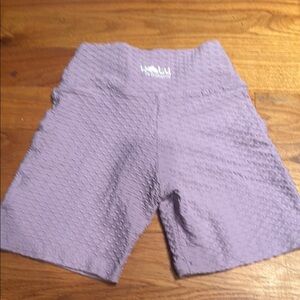 Booty by Brabants Purple Athletic Shorts with Textured Design